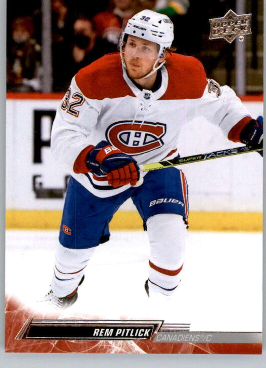2022-23 Upper Deck Hockey #348 Rem Pitlick  Montreal Canadiens  Image 1