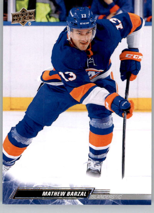 2022-23 Upper Deck Hockey #365 Mathew Barzal  New York Islanders  Image 1