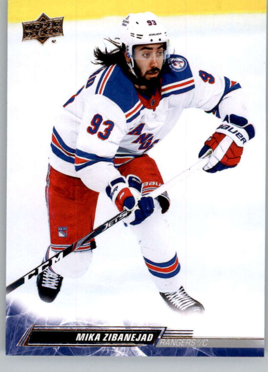 2022-23 Upper Deck Hockey #371 Mika Zibanejad  New York Rangers  Image 1