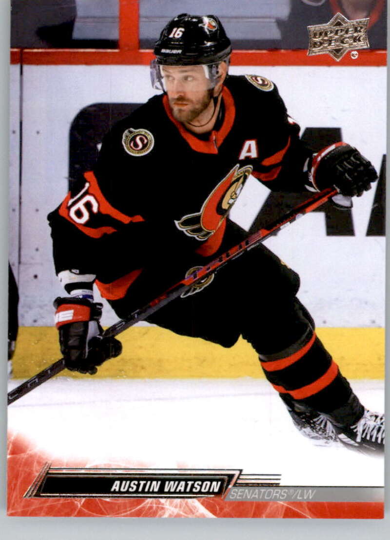 2022-23 Upper Deck Hockey #378 Austin Watson  Ottawa Senators  Image 1