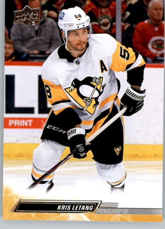 2022-23 Upper Deck Hockey #388 Kris Letang  Pittsburgh Penguins  Image 1