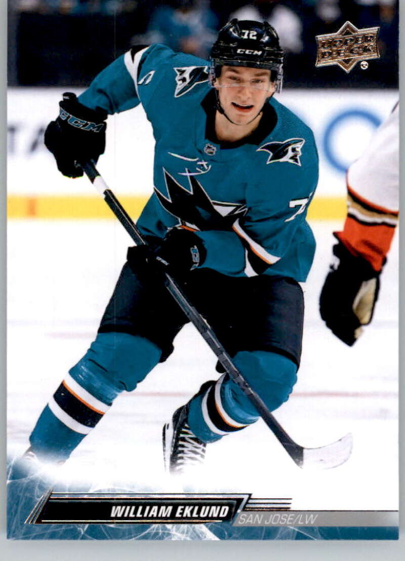 2022-23 Upper Deck Hockey #397 William Eklund  San Jose Sharks  Image 1