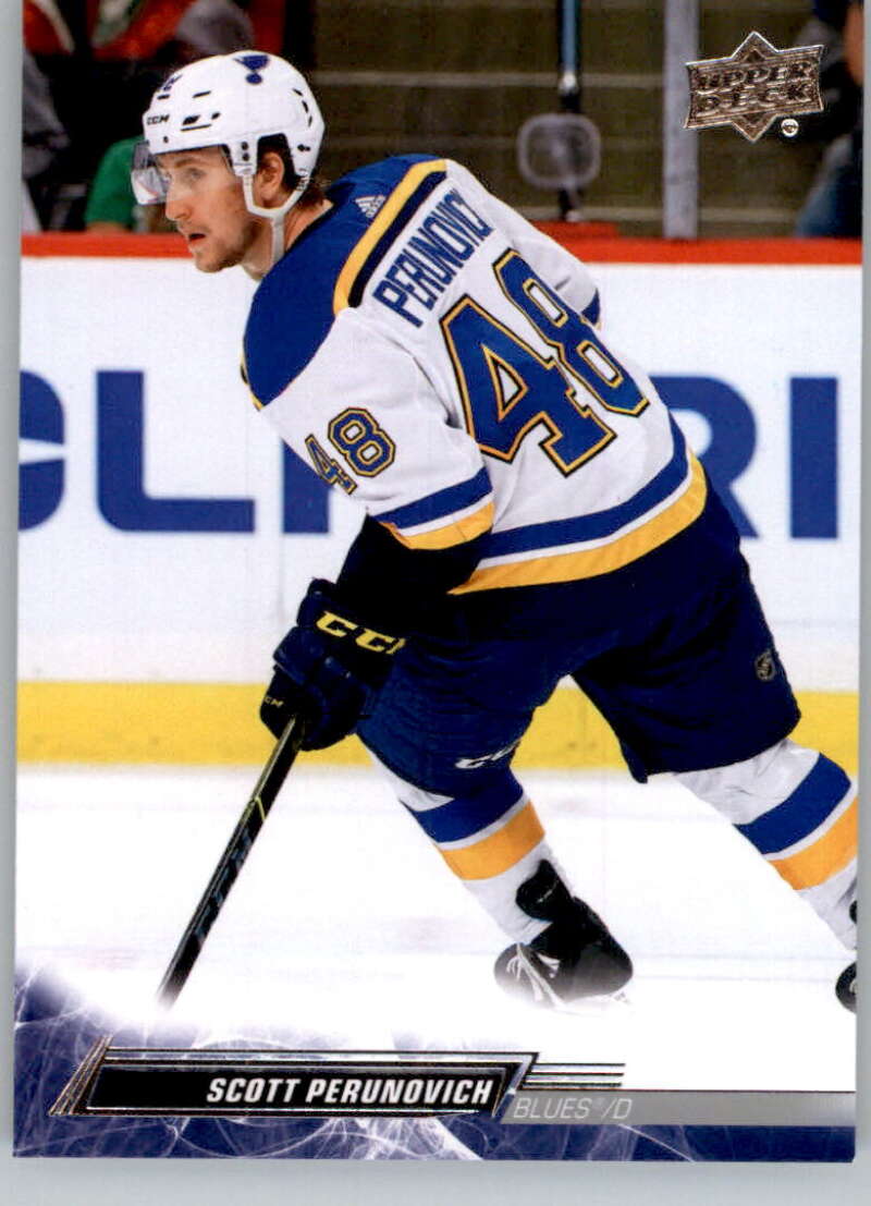 2022-23 Upper Deck Hockey #408 Scott Perunovich  St. Louis Blues  Image 1