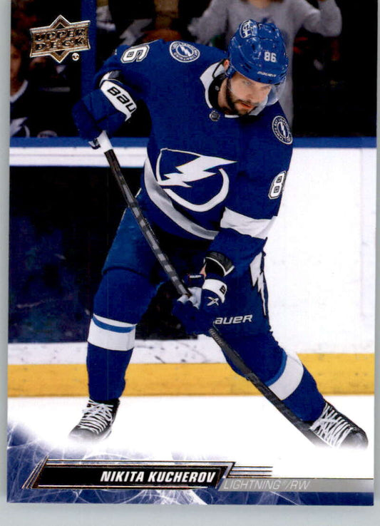 2022-23 Upper Deck Hockey #413 Nikita Kucherov  Tampa Bay Lightning  Image 1