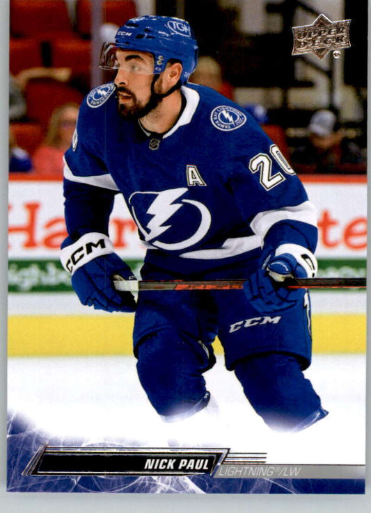 2022-23 Upper Deck Hockey #416 Nick Paul  Tampa Bay Lightning  Image 1