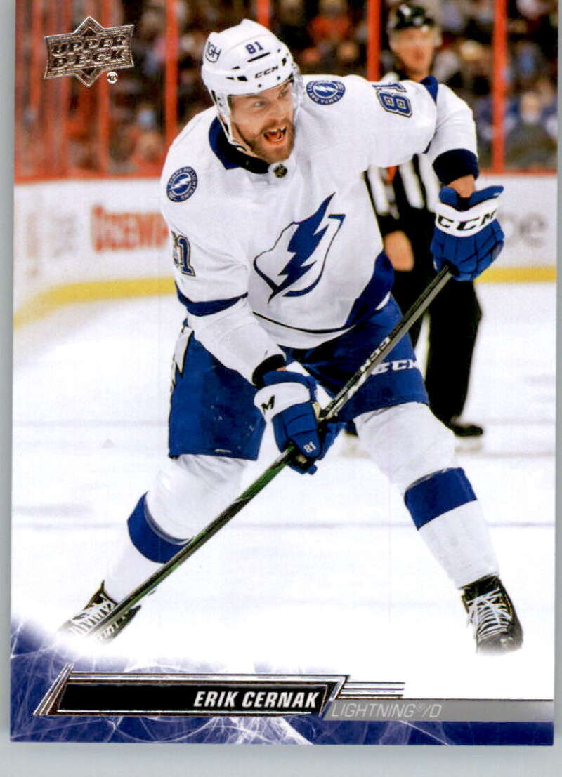 2022-23 Upper Deck Hockey #418 Erik Cernak  Tampa Bay Lightning  Image 1