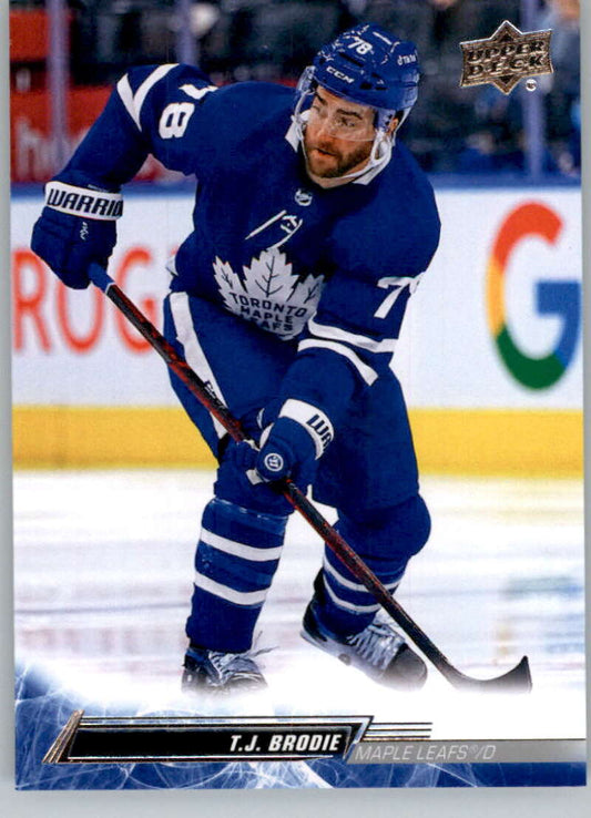 2022-23 Upper Deck Hockey #422 T.J. Brodie  Toronto Maple Leafs  Image 1