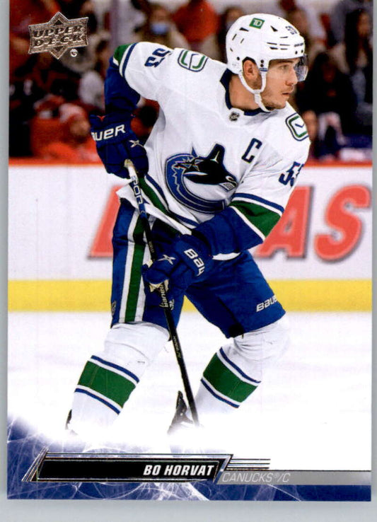 2022-23 Upper Deck Hockey #428 Bo Horvat  Vancouver Canucks  Image 1