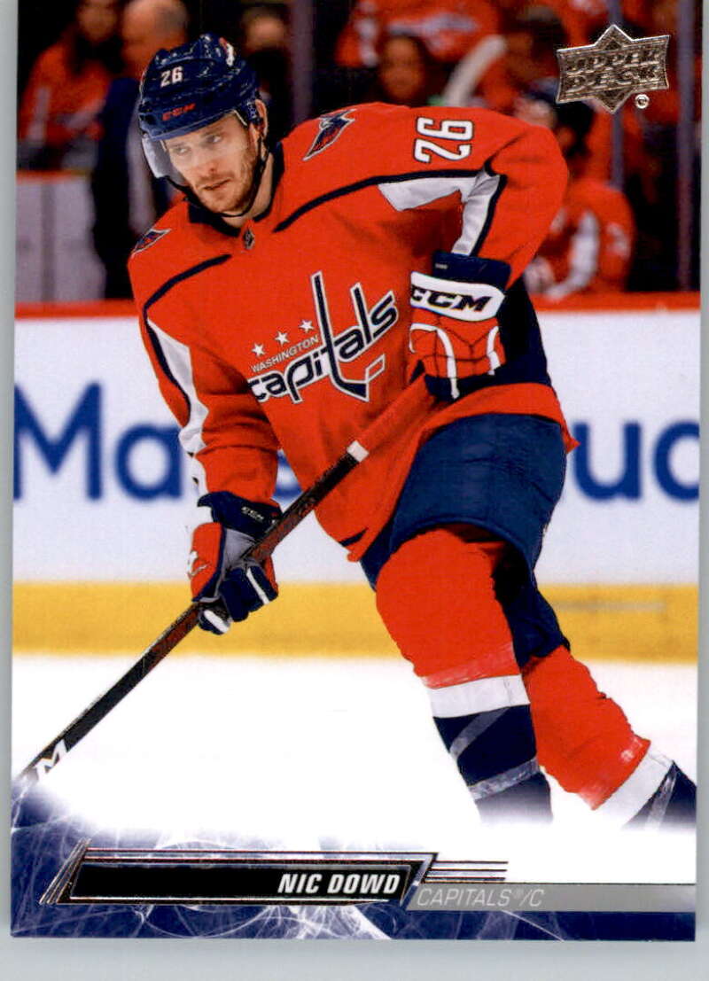 2022-23 Upper Deck Hockey #440 Nic Dowd  Washington Capitals  Image 1