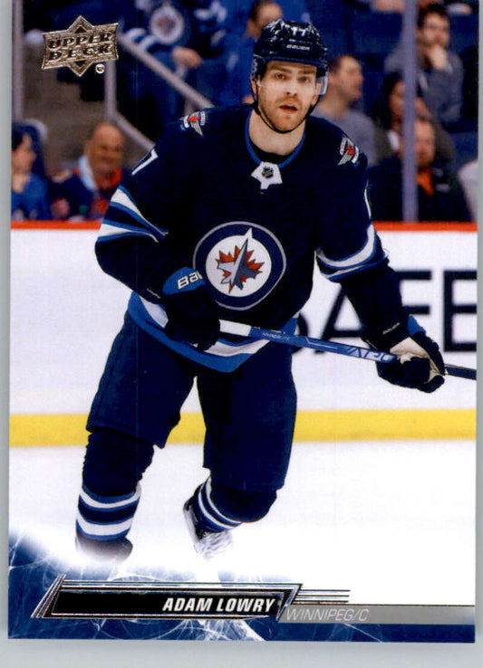 2022-23 Upper Deck Hockey #448 Adam Lowry  Winnipeg Jets  Image 1