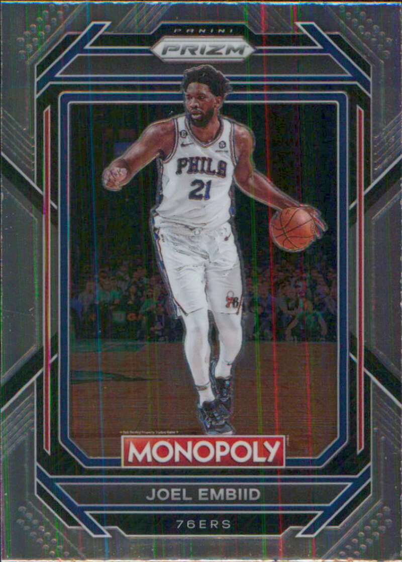 2022-23 Panini Monopoly Prizm #67 Joel Embiid  Philadelphia 76ers  V96989 Image 1