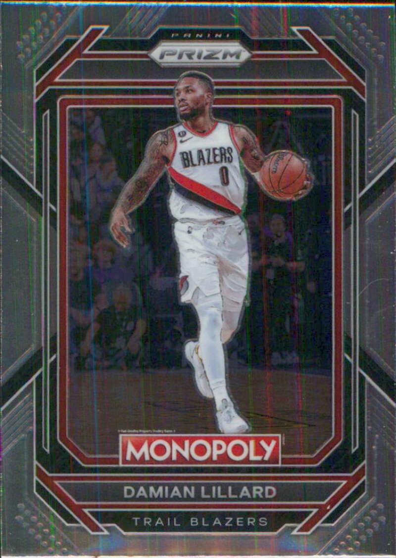 2022-23 Panini Monopoly Prizm #73 Damian Lillard  Portland Trailblazers  V97017 Image 1