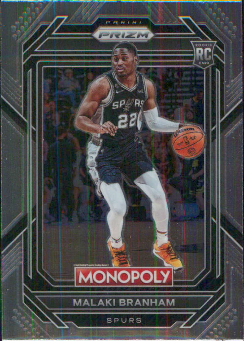 2022-23 Panini Monopoly Prizm #81 Malaki Branham  RC Rookie San Antonio   V97040 Image 1