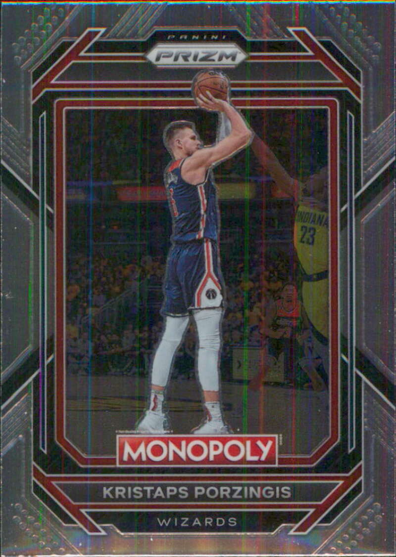 2022-23 Panini Monopoly Prizm #89 Kristaps Porzingis  Washington Wizards  V97074 Image 1