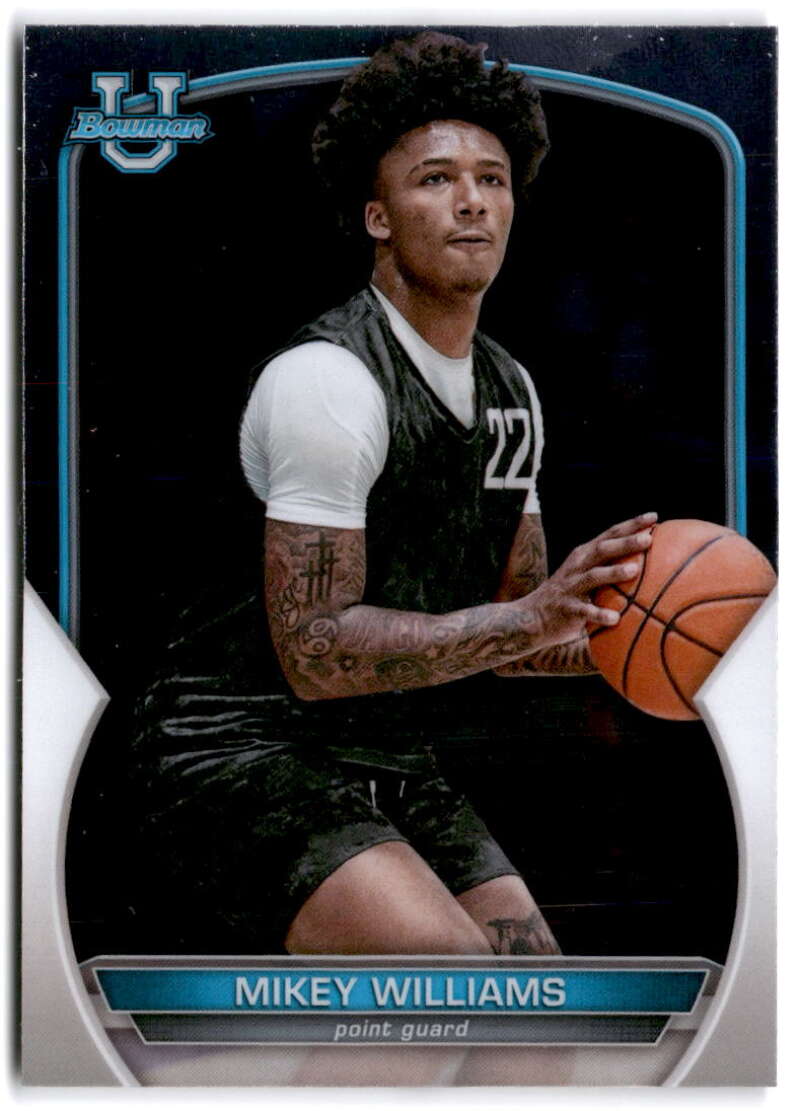 2022-23 Bowman University Chrome Basketball #3 Mikey Williams High School  V97301 Image 1