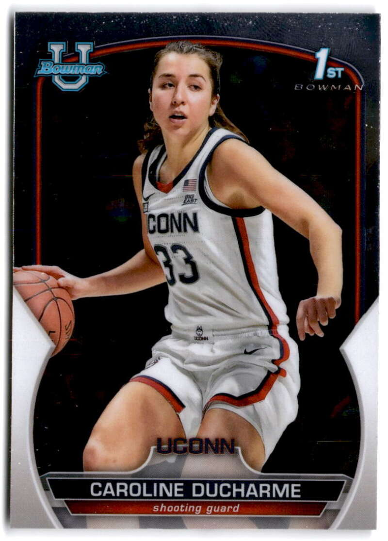 2022-23 Bowman University Chrome Basketball #7 Caroline Ducharme     V97306 Image 1