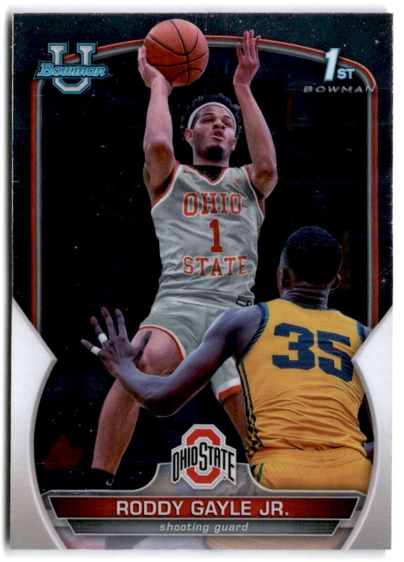 2022-23 Bowman University Chrome Basketball #8 Roddy Gayle Jr.  Bowman   V97308 Image 1