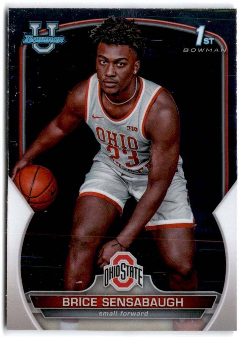 2022-23 Bowman University Chrome Basketball #11 Brice Sensabaugh   V97311 Image 1