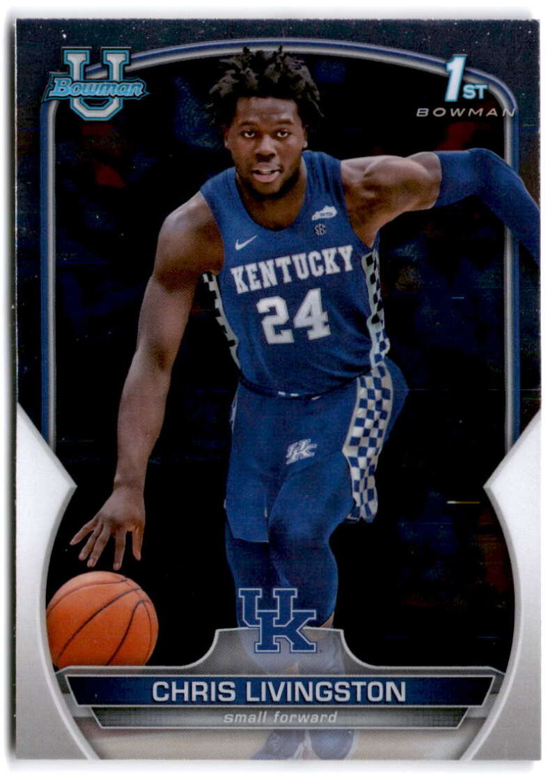2022-23 Bowman University Chrome Basketball #13 Chris Livingston  Bowman   V97315 Image 1