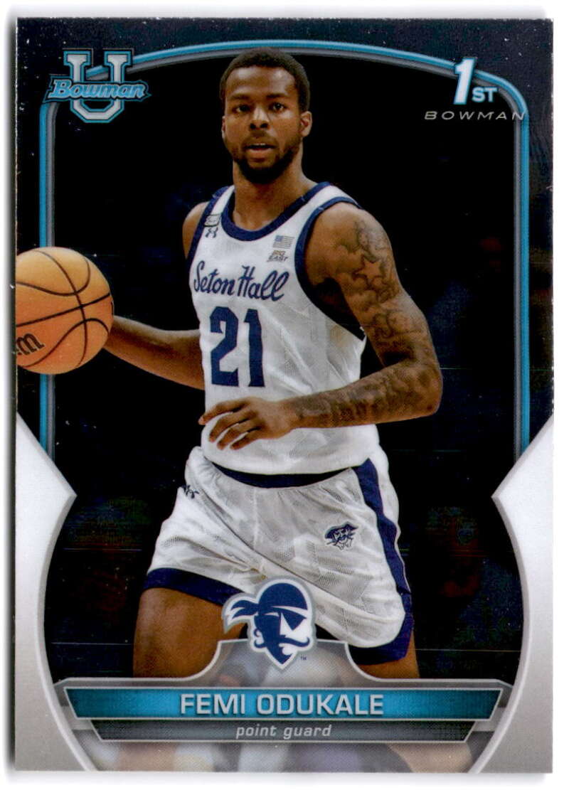 2022-23 Bowman University Chrome Basketball #20 Femi Odukale   V97324 Image 1