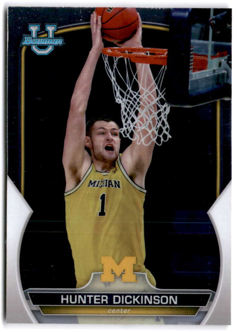 2022-23 Bowman University Chrome Basketball #36 Hunter Dickinson    V97341 Image 1