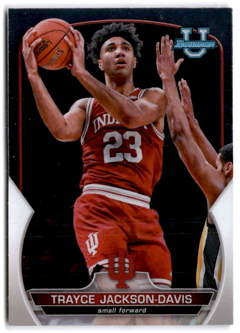 2022-23 Bowman University Chrome Basketball #42 Trayce Jackson-Davis    V97347 Image 1