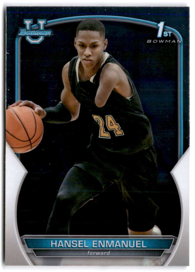 2022-23 Bowman University Chrome Basketball #52 Hansel Enmanuel  Bowman  V97353 Image 1