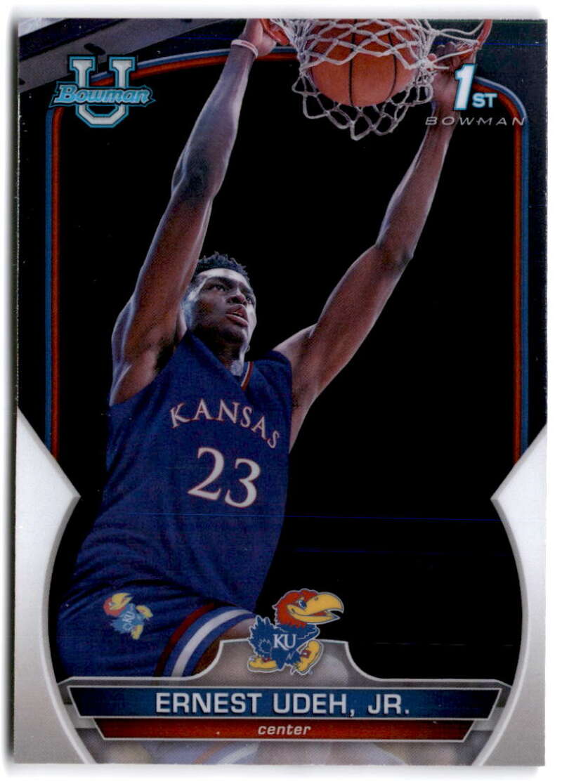 2022-23 Bowman University Chrome Basketball #62 Ernest Udeh, Jr.  Bowman  V97365 Image 1