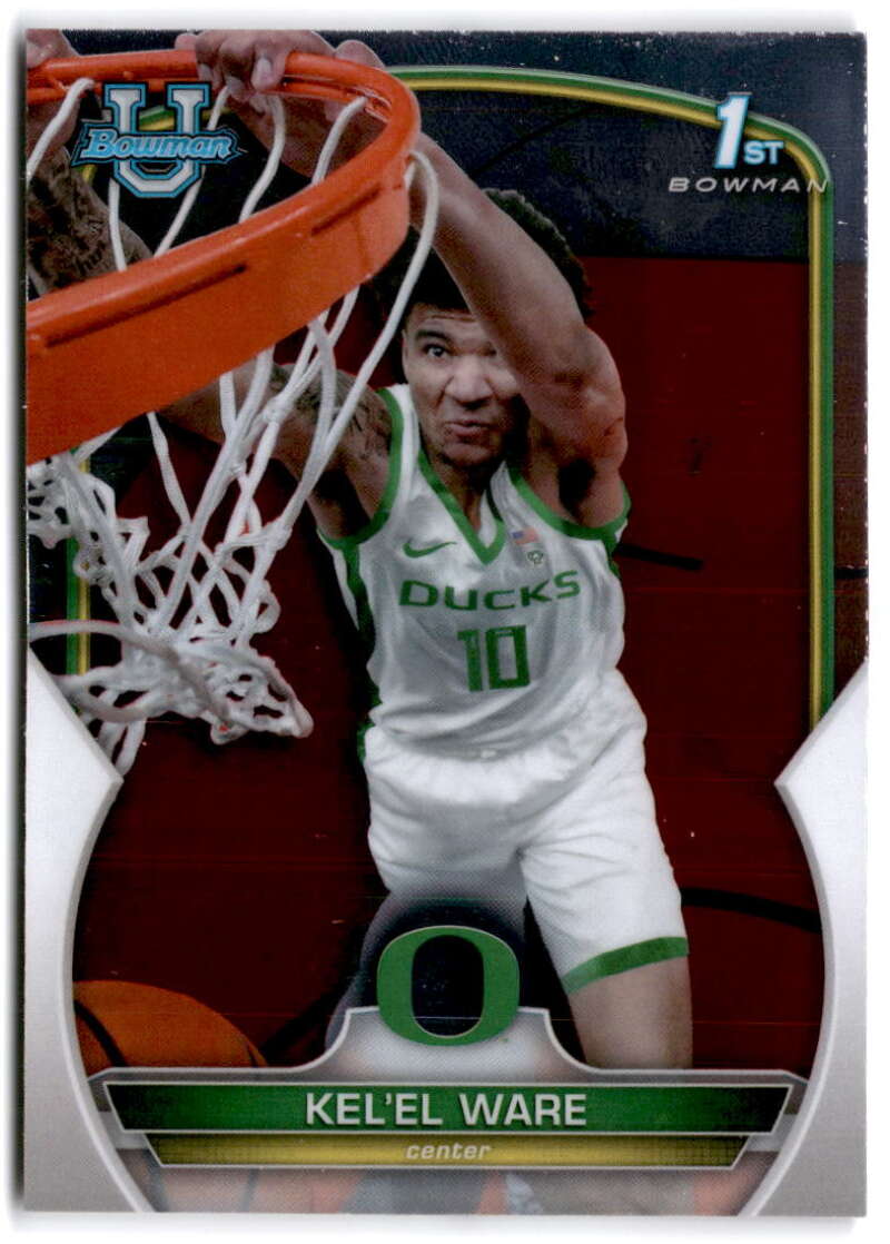 2022-23 Bowman University Chrome Basketball #68 Kel'el Ware  Bowman  V97370 Image 1