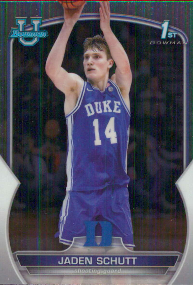 2022-23 Bowman University Chrome Basketball #75 Jaden Schutt  Bowman    V97378 Image 1