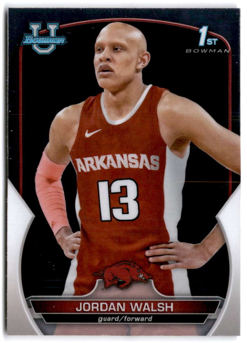 2022-23 Bowman University Chrome Basketball #81 Jordan Walsh  Bowman  V97385 Image 1