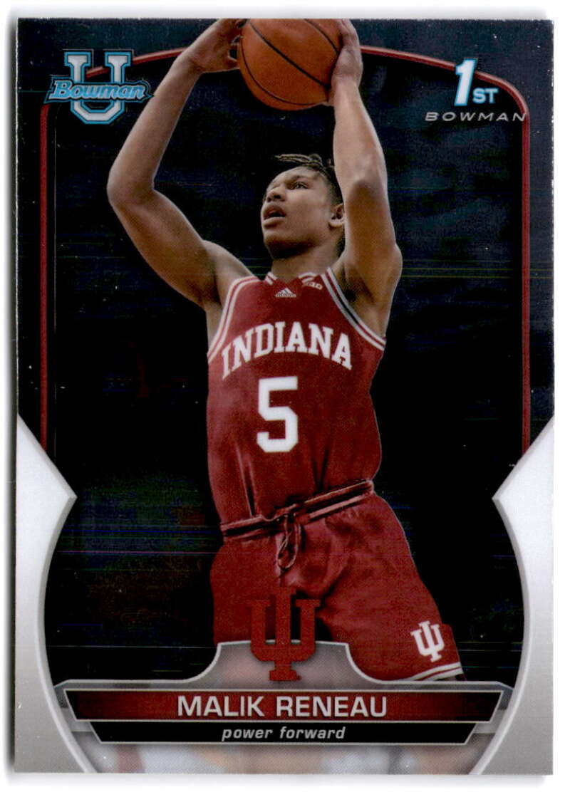 2022-23 Bowman University Chrome Basketball #82 Malik Reneau  Bowman  V97388 Image 1