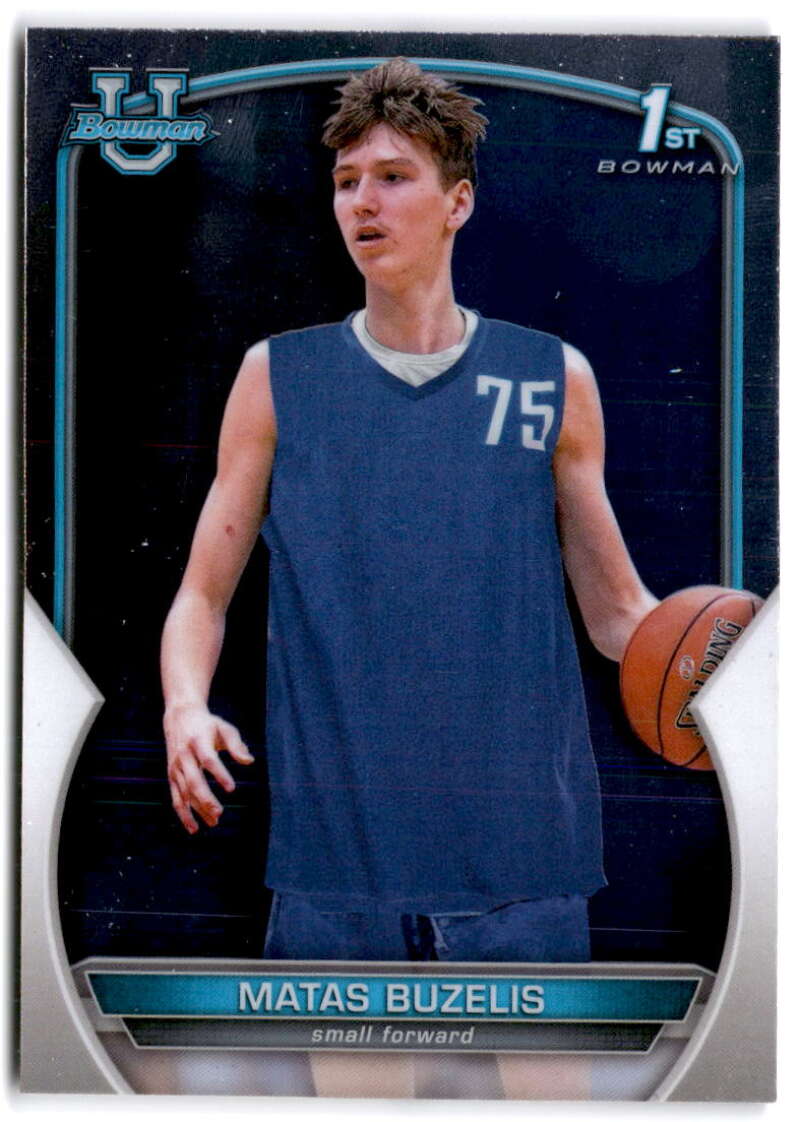 2022-23 Bowman University Chrome Basketball #84 Matas Buzelis  Bowman   V97389 Image 1