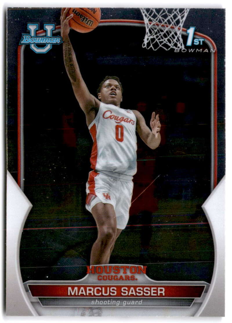2022-23 Bowman University Chrome Basketball #93 Marcus Sasser  Bowman  V97399 Image 1
