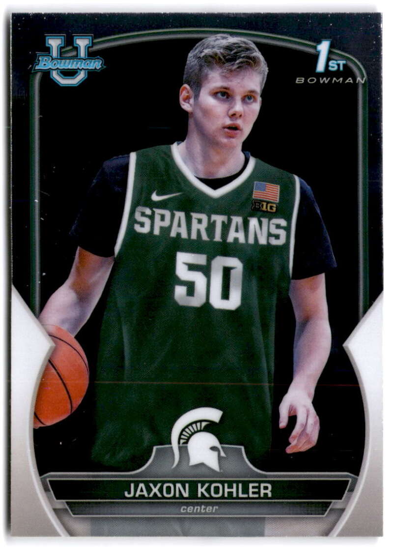 2022-23 Bowman University Chrome Basketball #98 Jaxon Kohler  Bowman  V97403 Image 1