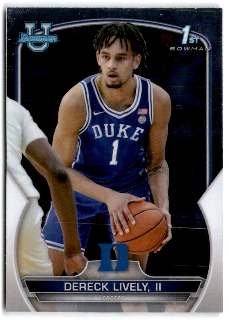 2022-23 Bowman University Chrome Basketball #100 Dereck Lively II  Bowman  V97404 Image 1