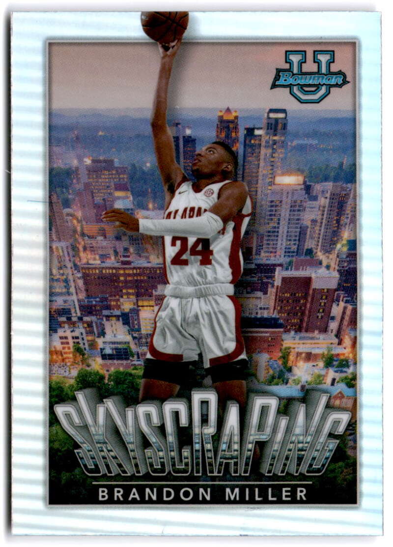 2022-23 Bowman University Chrome Basketball Skyscraping Brandon Miller  V97408 Image 1