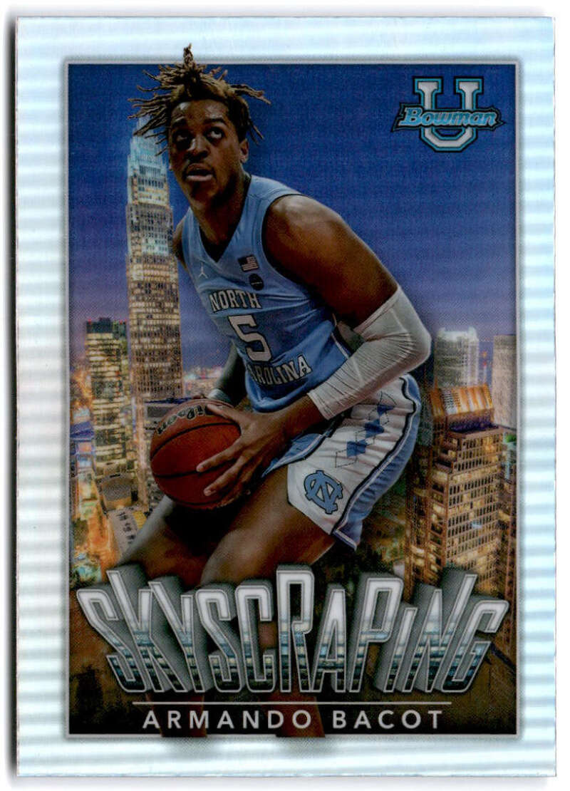 2022-23 Bowman University Chrome Basketball Skyscraping Armando Bacot  V97410 Image 1