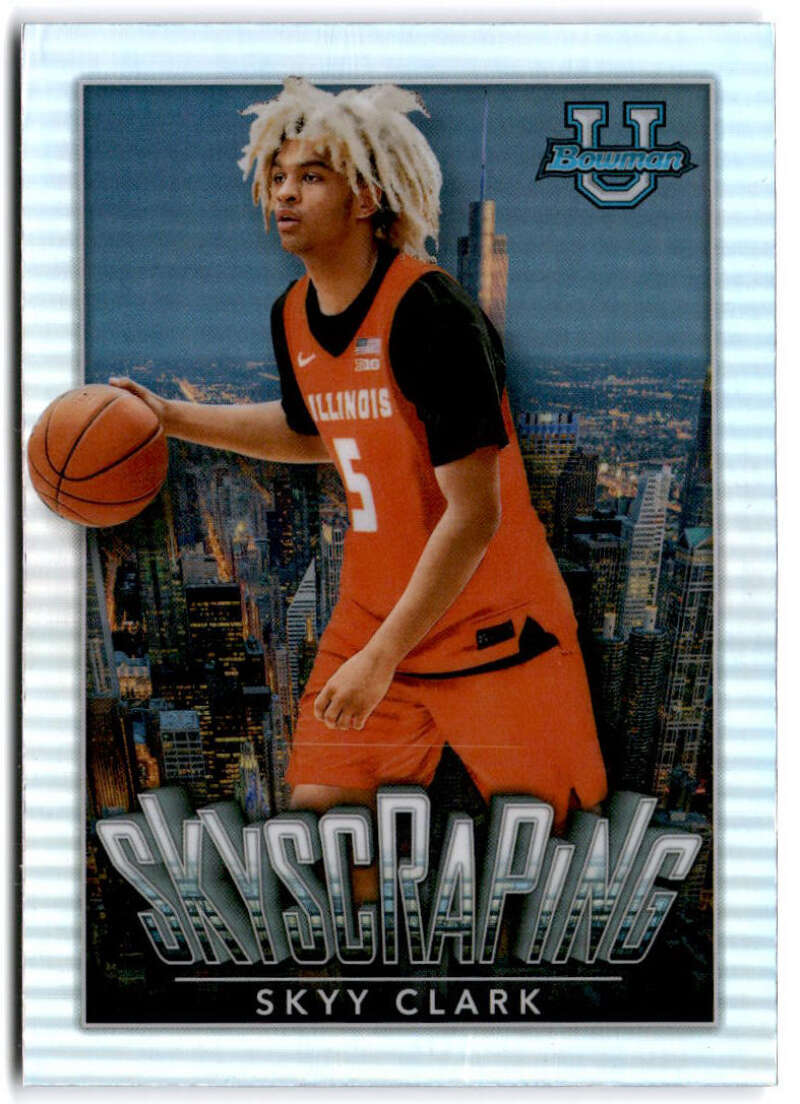 2022-23 Bowman University Chrome Basketball Skyscraping  Skyy Clark   V97411 Image 1