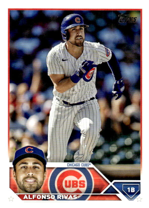 2023 Topps Baseball  #332 Alfonso Rivas  Chicago Cubs  Image 1