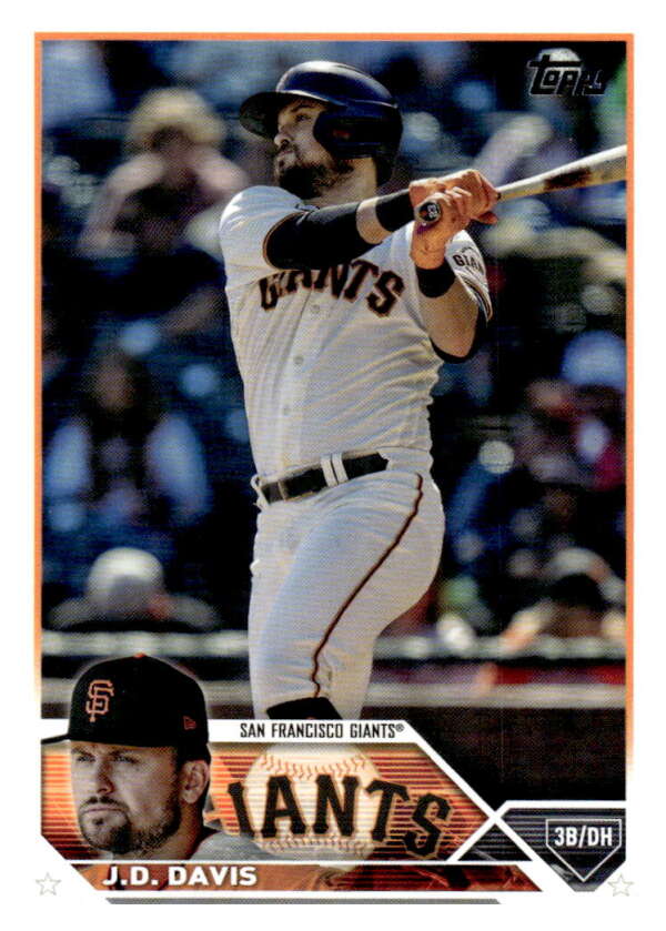 2023 Topps Baseball  #335 J.D. Davis  San Francisco Giants  Image 1