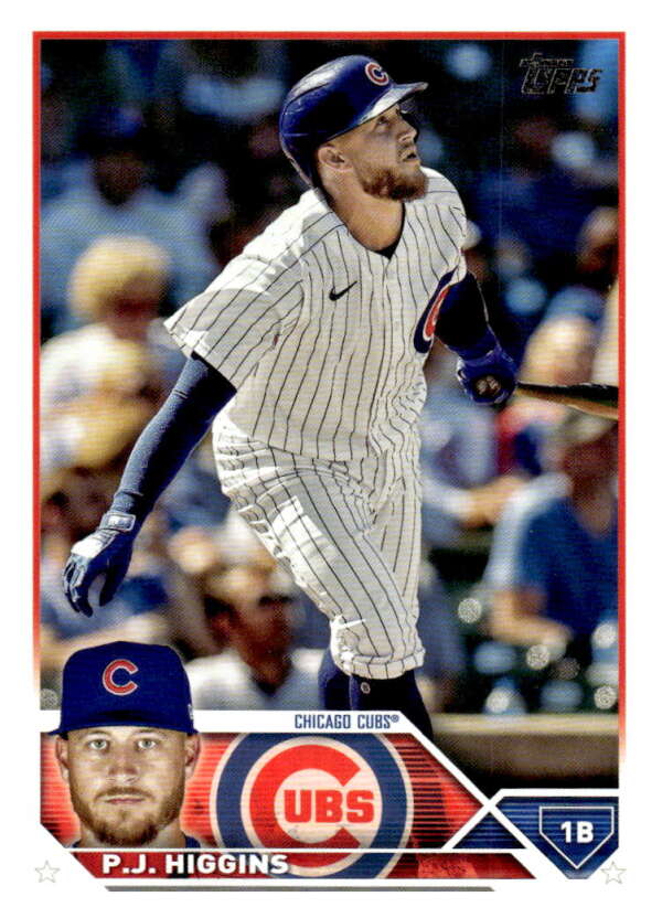 2023 Topps Baseball  #338 P.J. Higgins  Chicago Cubs  Image 1