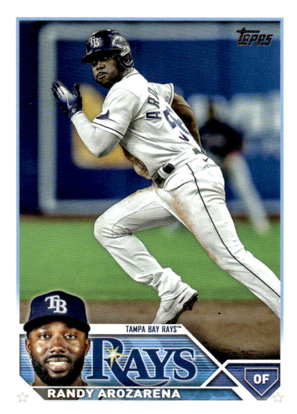 2023 Topps Baseball  #360 Randy Arozarena  Tampa Bay Rays  Image 1