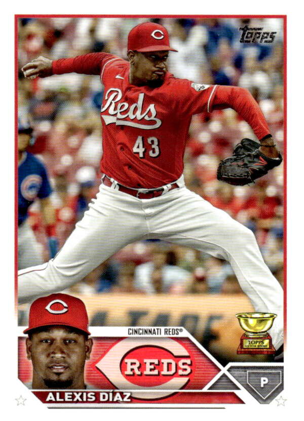 2023 Topps Baseball  #369 Alexis Diaz  Cincinnati Reds  Image 1