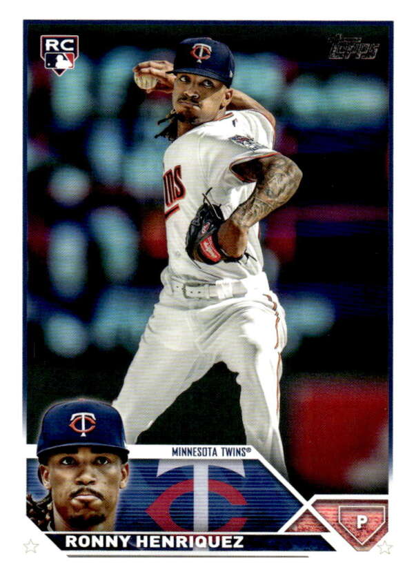 2023 Topps Baseball  #372 Ronny Henriquez  RC Rookie Minnesota Twins  Image 1