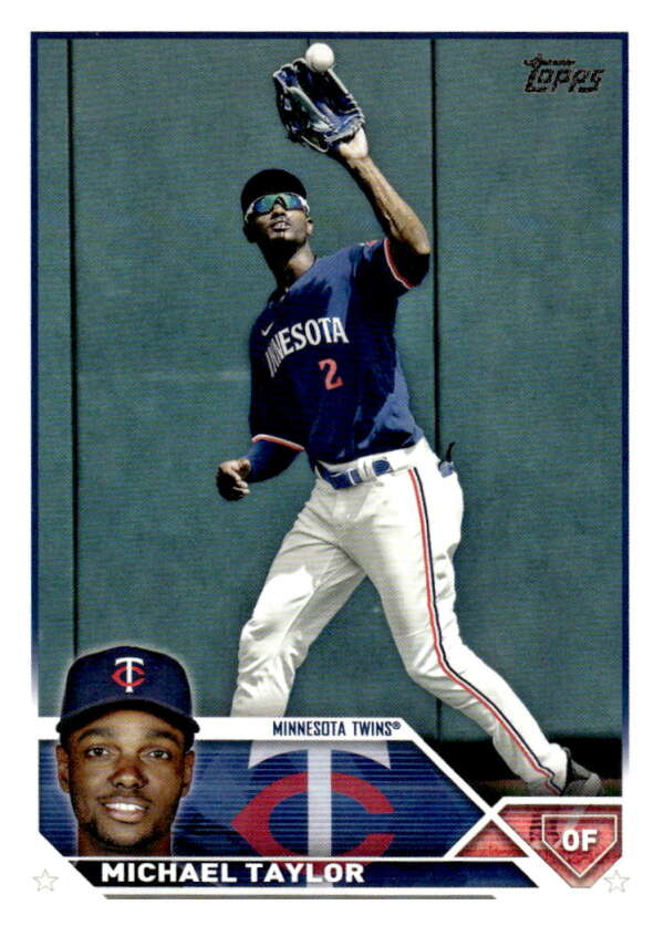 2023 Topps Baseball  #374 Michael Taylor  Minnesota Twins  Image 1