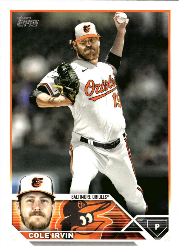 2023 Topps Baseball  #408 Cole Irvin  Baltimore Orioles  Image 1