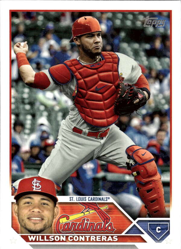 2023 Topps Baseball  #417 Willson Contreras  St. Louis Cardinals  Image 1