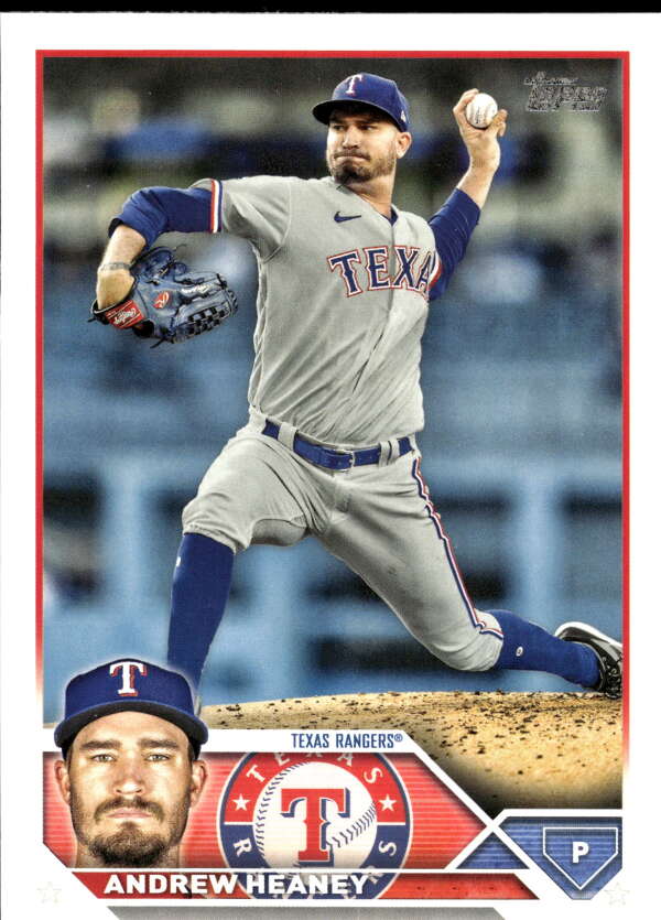 2023 Topps Baseball  #427 Andrew Heaney  Texas Rangers  Image 1