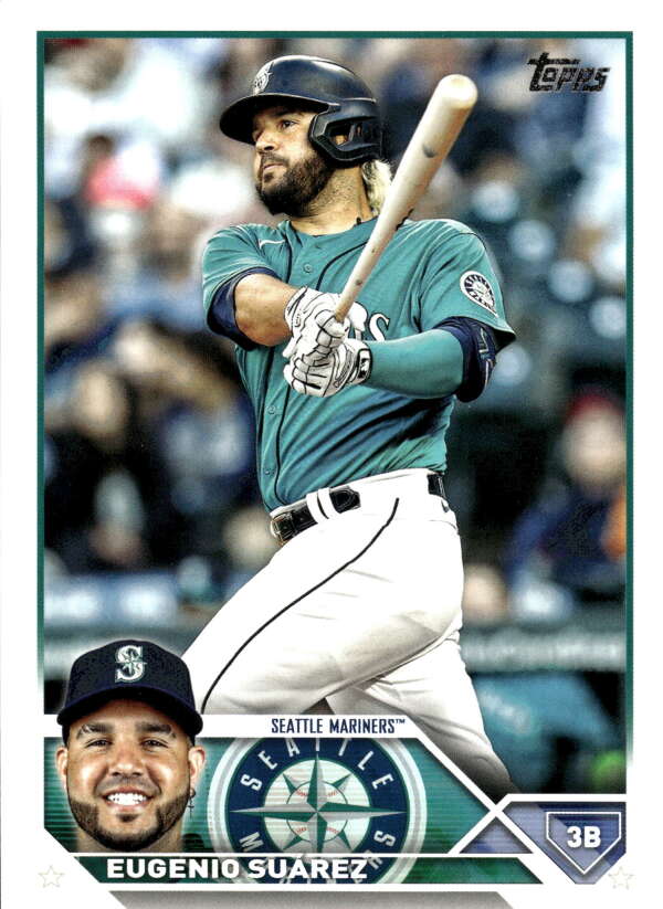 2023 Topps Baseball  #436 Eugenio Suarez  Seattle Mariners  Image 1